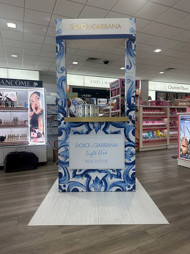 Dolce and Gabbana, fragrance display wrap, ulta eastgate, installed by Clean Cut Graphics