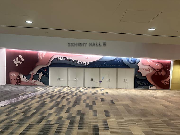 KI, exhibit hall entrance, greater columbus convention center, installed by Clean Cut Graphics